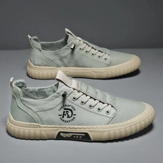 Men's Lace Up Casual Breathable Round Head Fashion Sneaker
