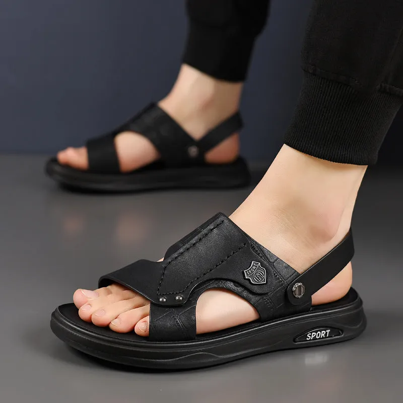 Men's Leather Breathable Sandals