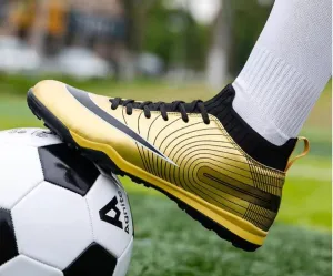 Men's TPU Fly-Knitting Football Turf Sports Shoes