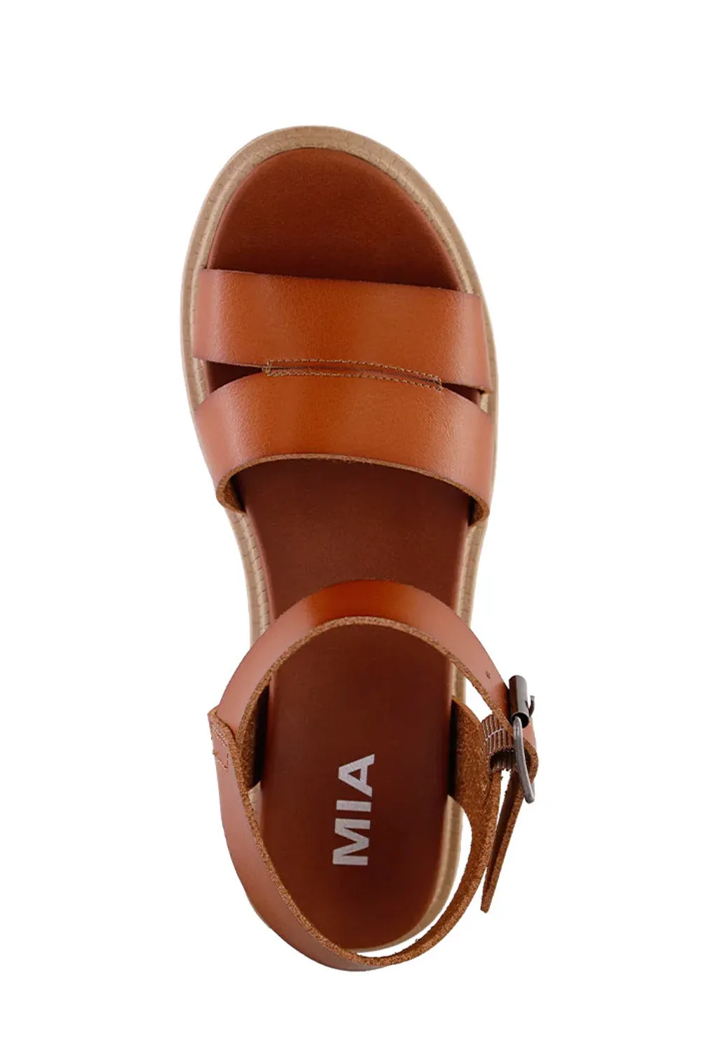MIA Jovie Platform Sandals for Women in Cognac | GS1425701-COGNAC