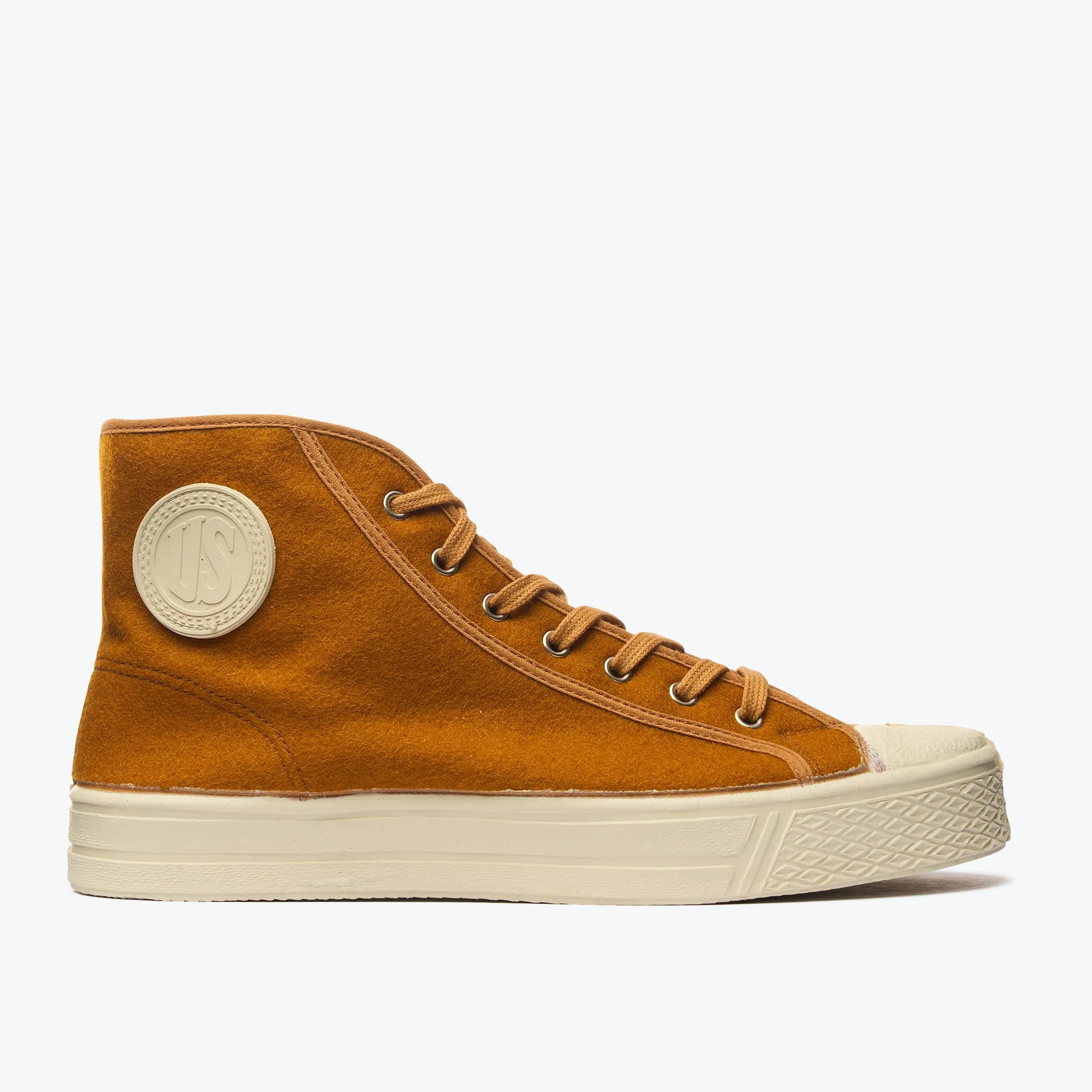 Military Felt High Top - Pumpkin