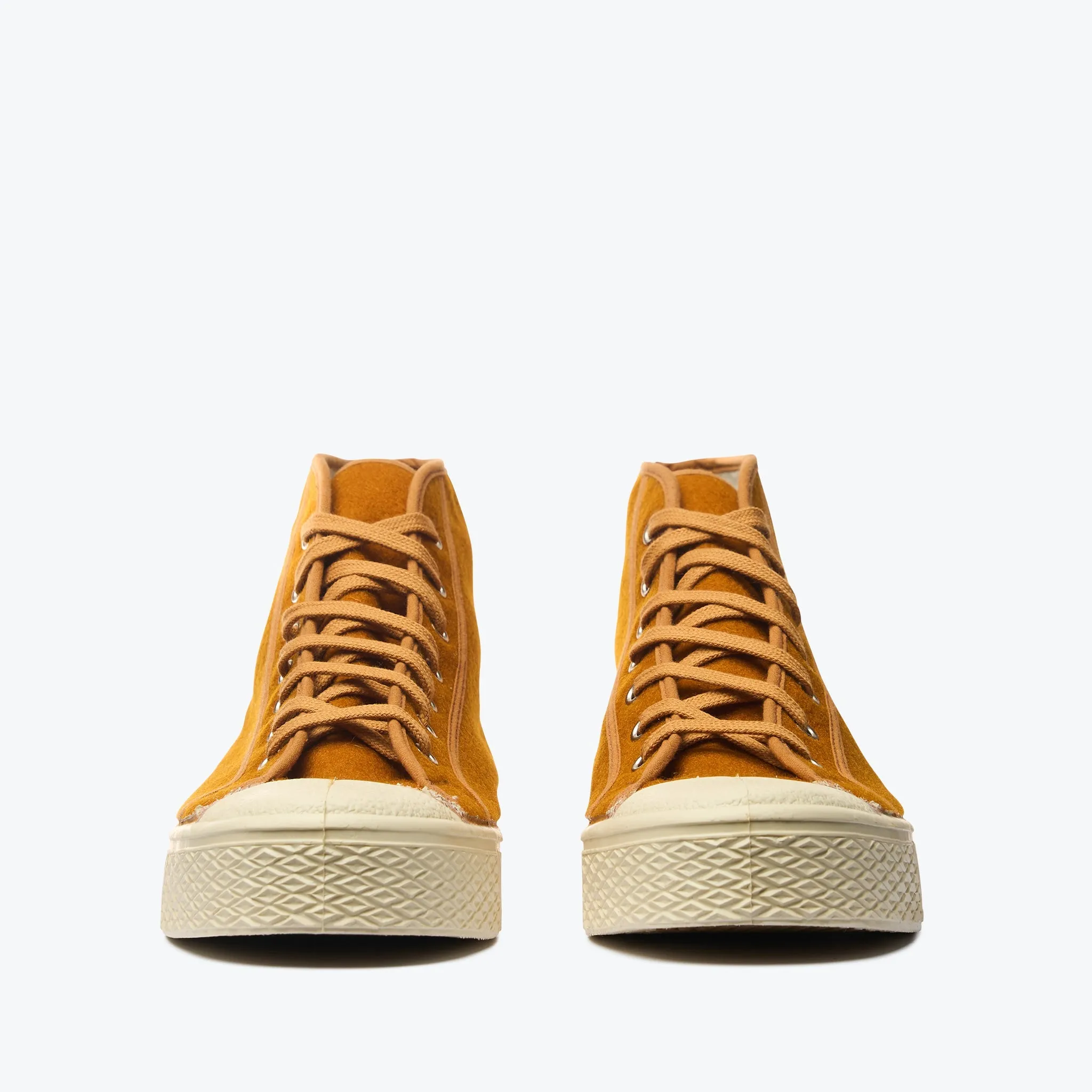 Military Felt High Top - Pumpkin