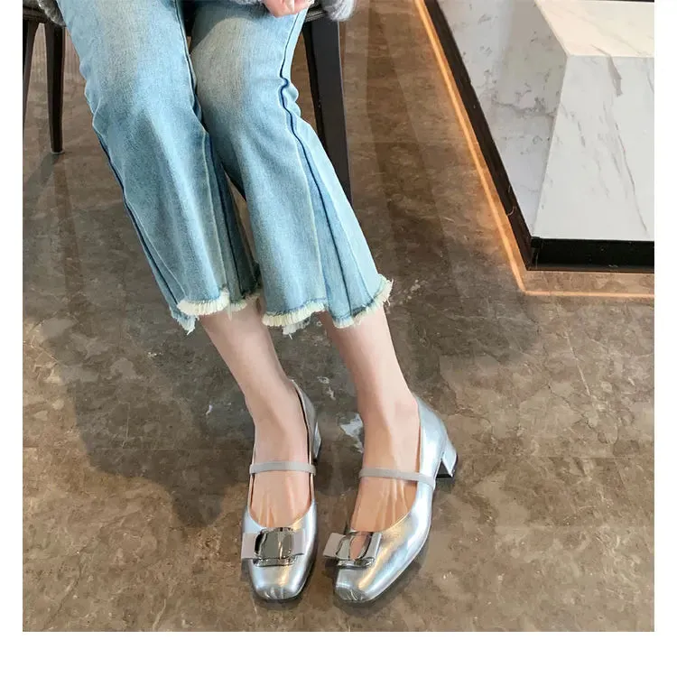 MQTIME  - Designer Bow High Heels Trendy Funny Square Toe High Heels Women's Sandals