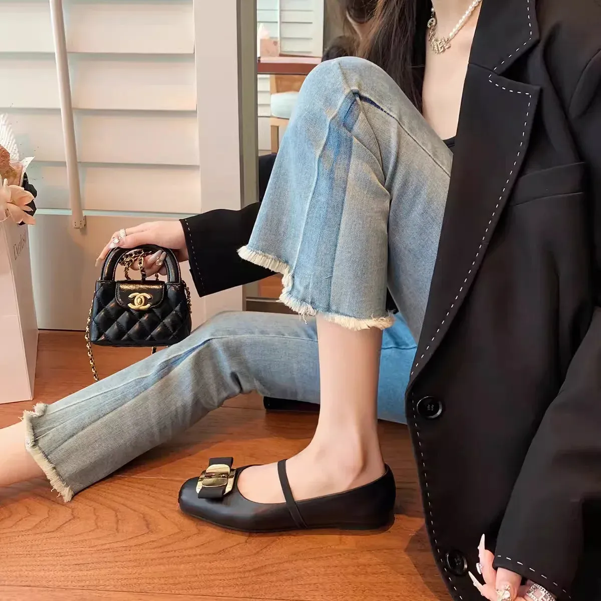 MQTIME  - Designer Bow High Heels Trendy Funny Square Toe High Heels Women's Sandals