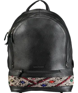MyKilim Black Premium Leather Backpack
