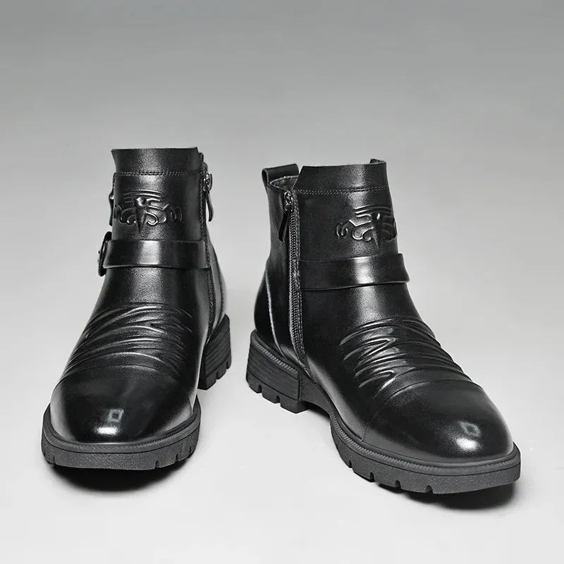 New Genuine Leather Versatile Casual Men's Boots