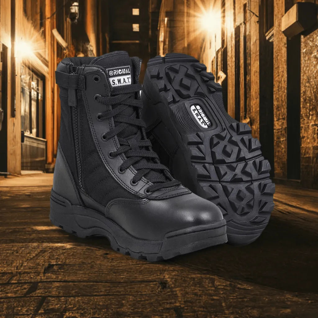 Original SWAT Classic 9 Black Side-Zip Boots