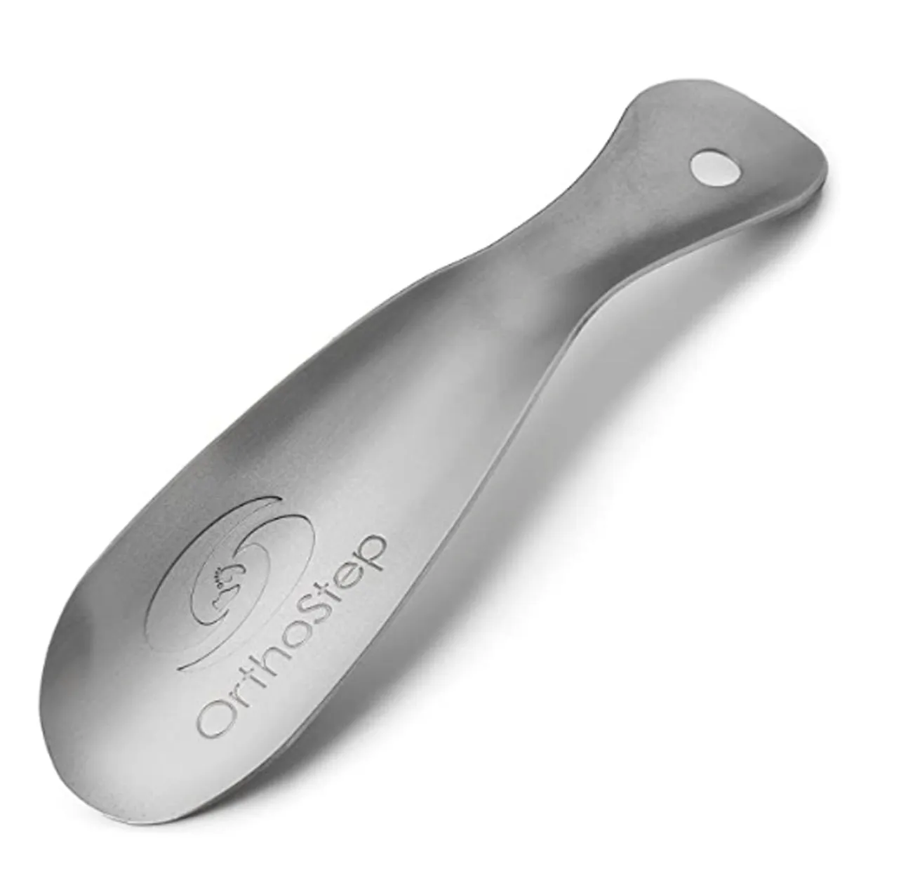 OrthoStep Metal Shoe Horn 7.5 inch - Made in the USA Color Antique Brushed Nickel