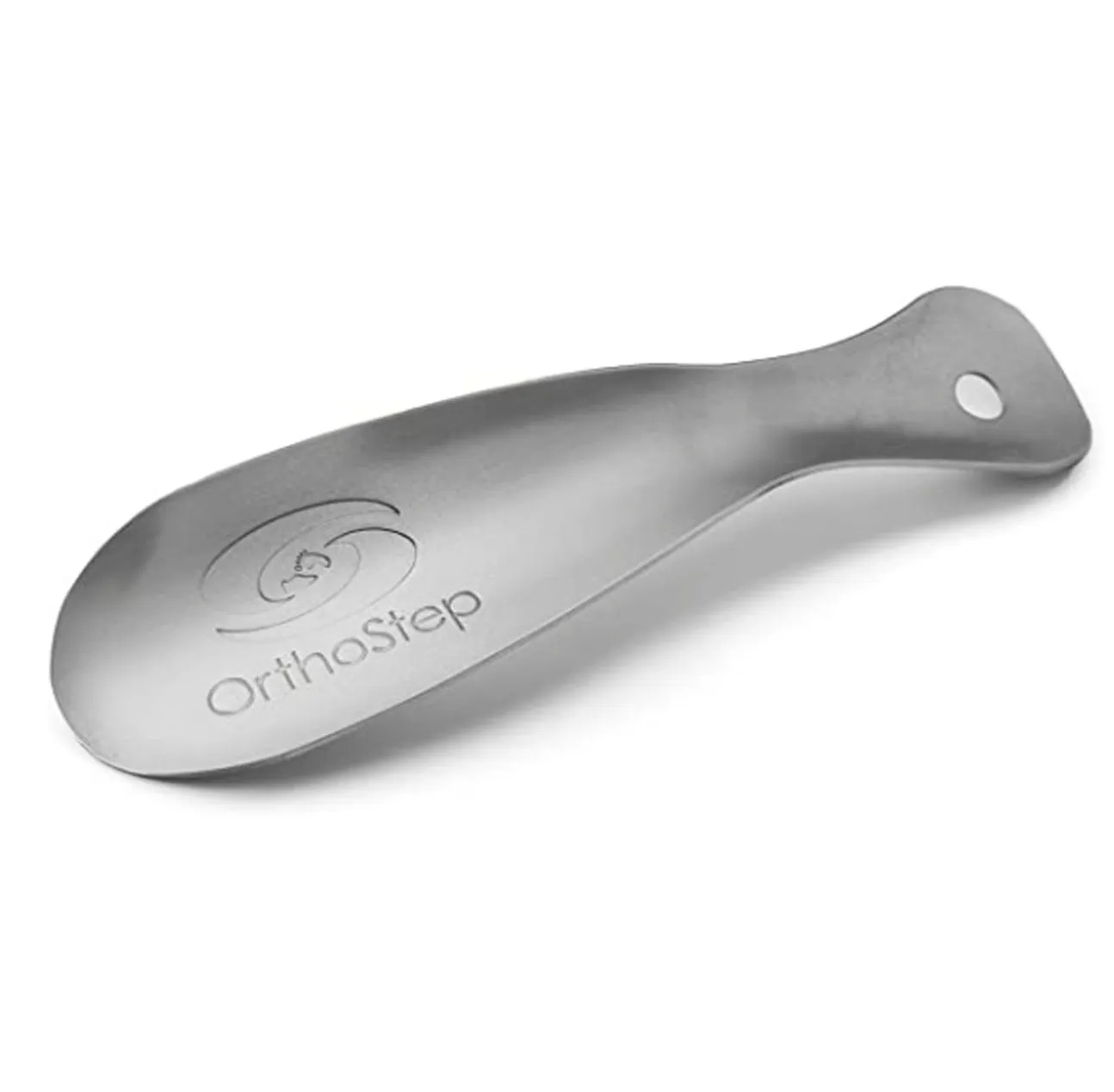 OrthoStep Metal Shoe Horn 7.5 inch - Made in the USA Color Antique Brushed Nickel
