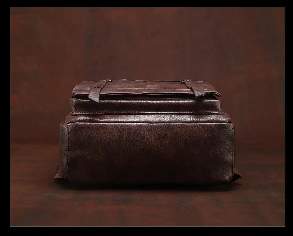 Premium Leather Backpack NomadTrail