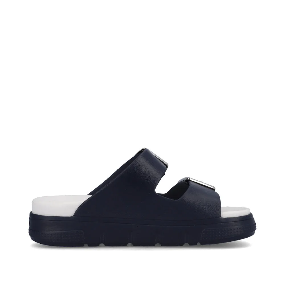 Rieker Casual Mule Sandal  NAVY P2180-14
