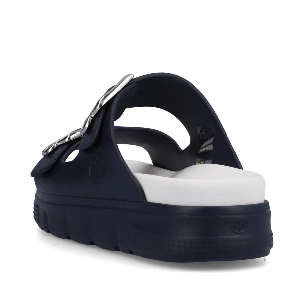 Rieker Casual Mule Sandal  NAVY P2180-14