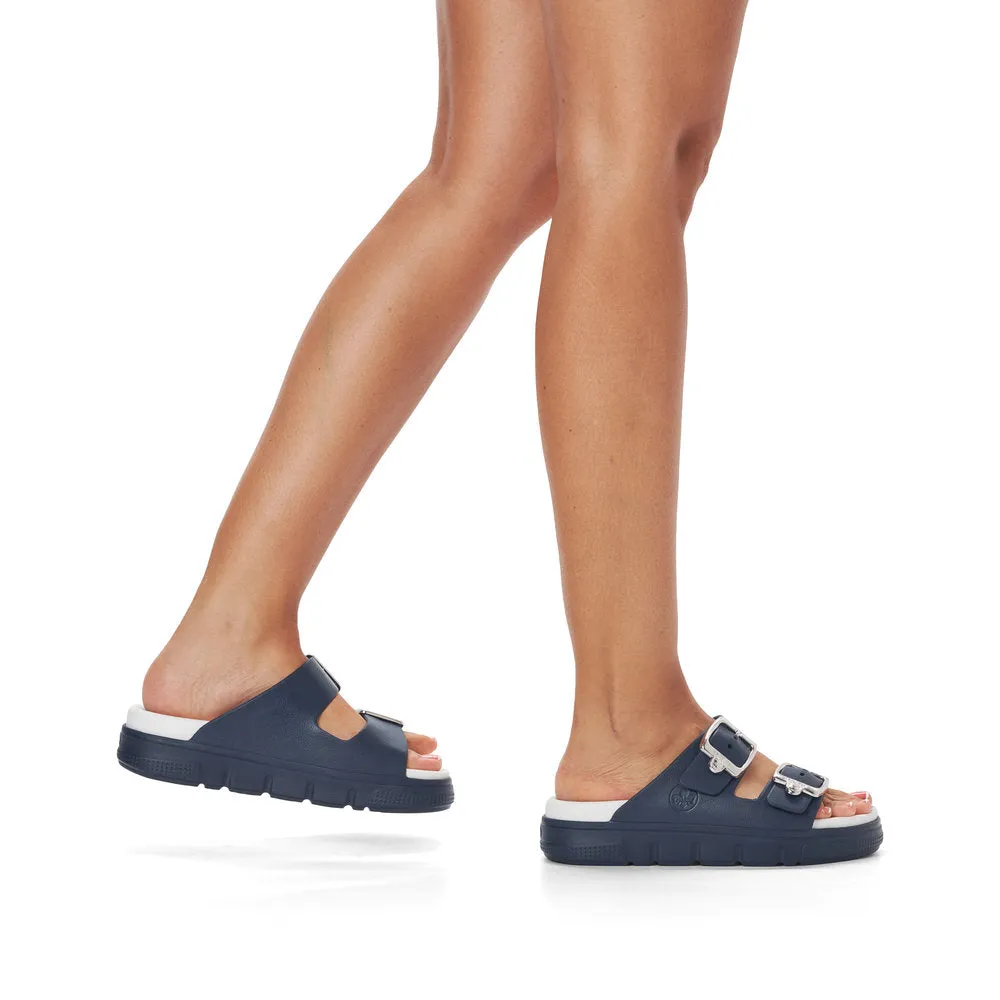 Rieker Casual Mule Sandal  NAVY P2180-14