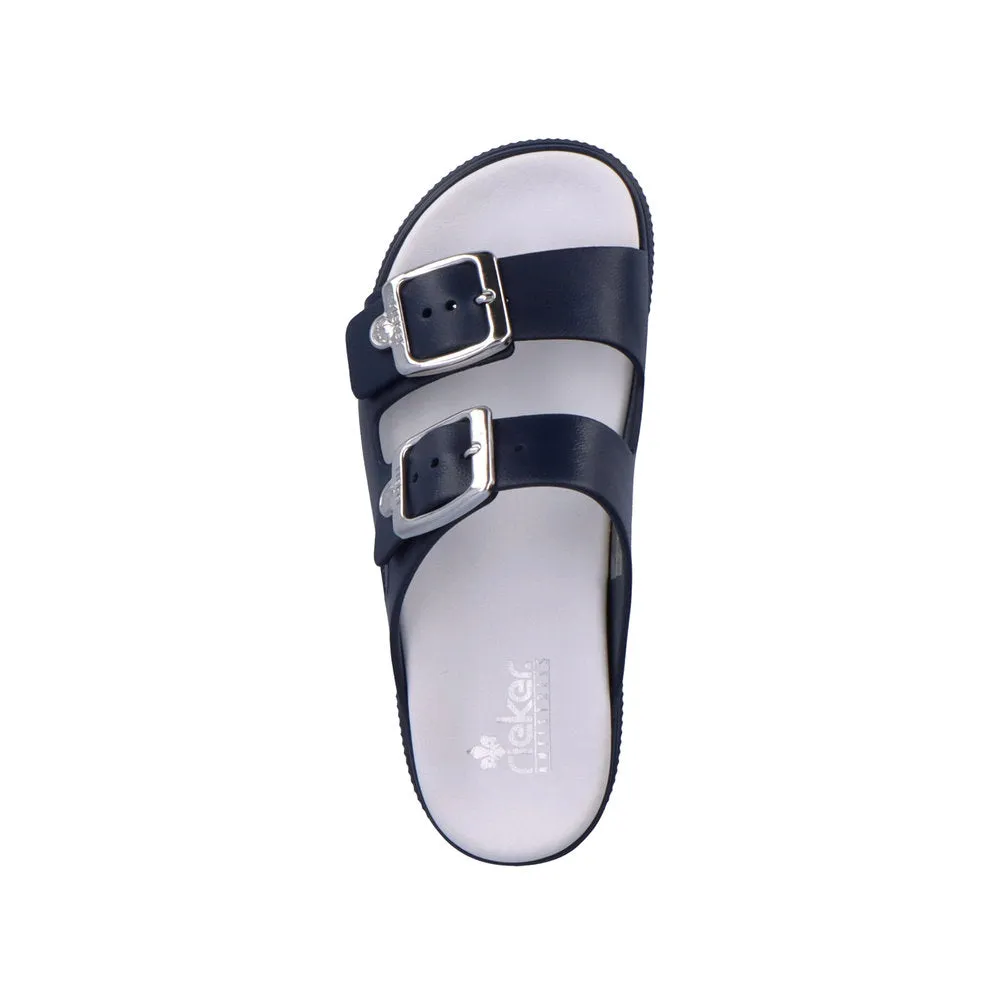 Rieker Casual Mule Sandal  NAVY P2180-14