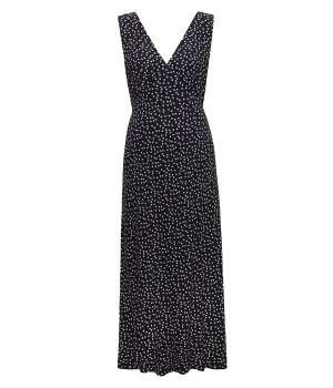 Sandrine Dress in Navy Spot