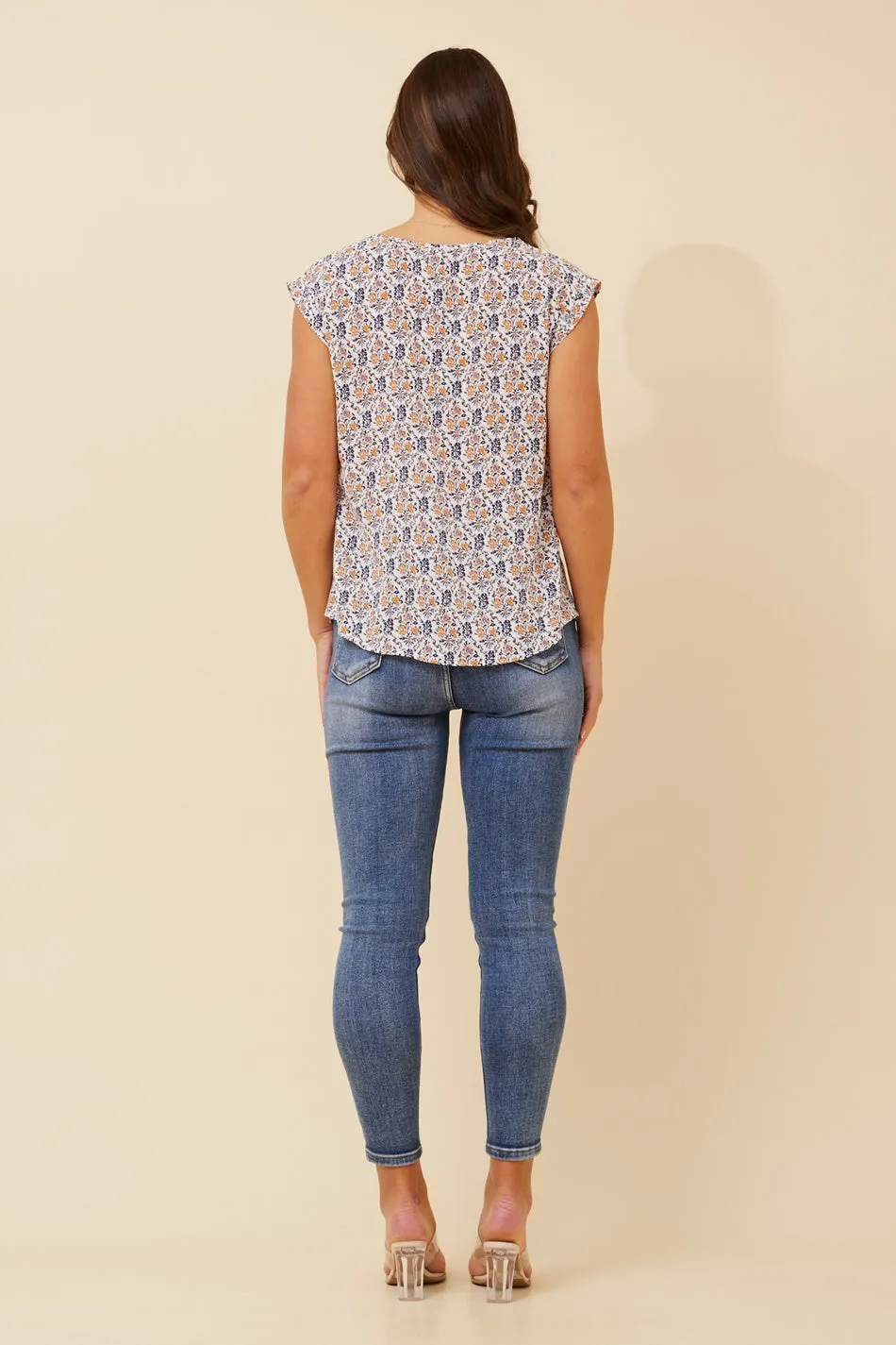SHELLY DITSY FLORAL TOP