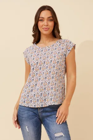 SHELLY DITSY FLORAL TOP