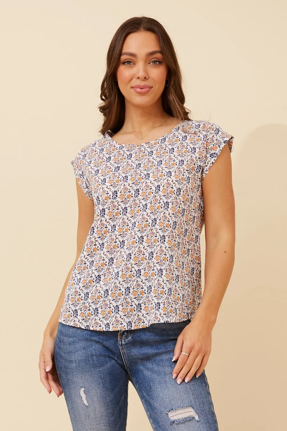SHELLY DITSY FLORAL TOP