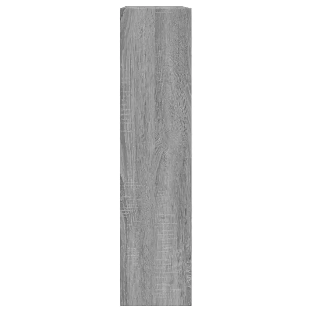 Shoe Cabinet Grey Sonoma 80x21x87.5 cm Engineered Wood