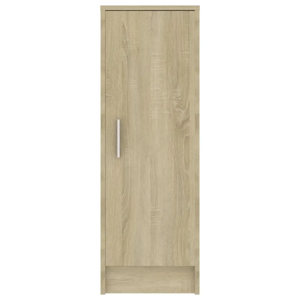 Shoe Cabinet Sonoma Oak 32x35x92 cm Engineered Wood