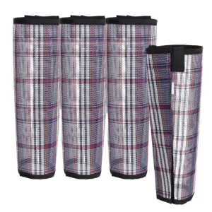 Showman Navy Plaid Mesh Fly Boots