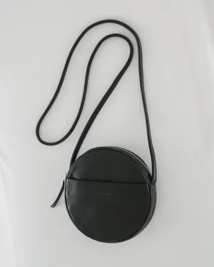 Soft Mini Circle Purse - Black