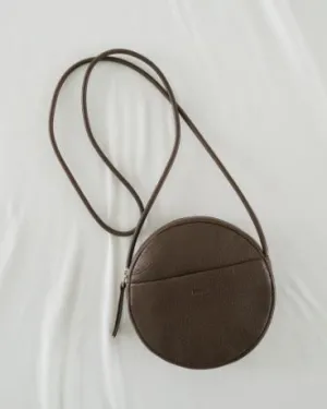 Soft Mini Circle Purse - Chocolate