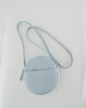 Soft Mini Circle Purse - Soft Blue