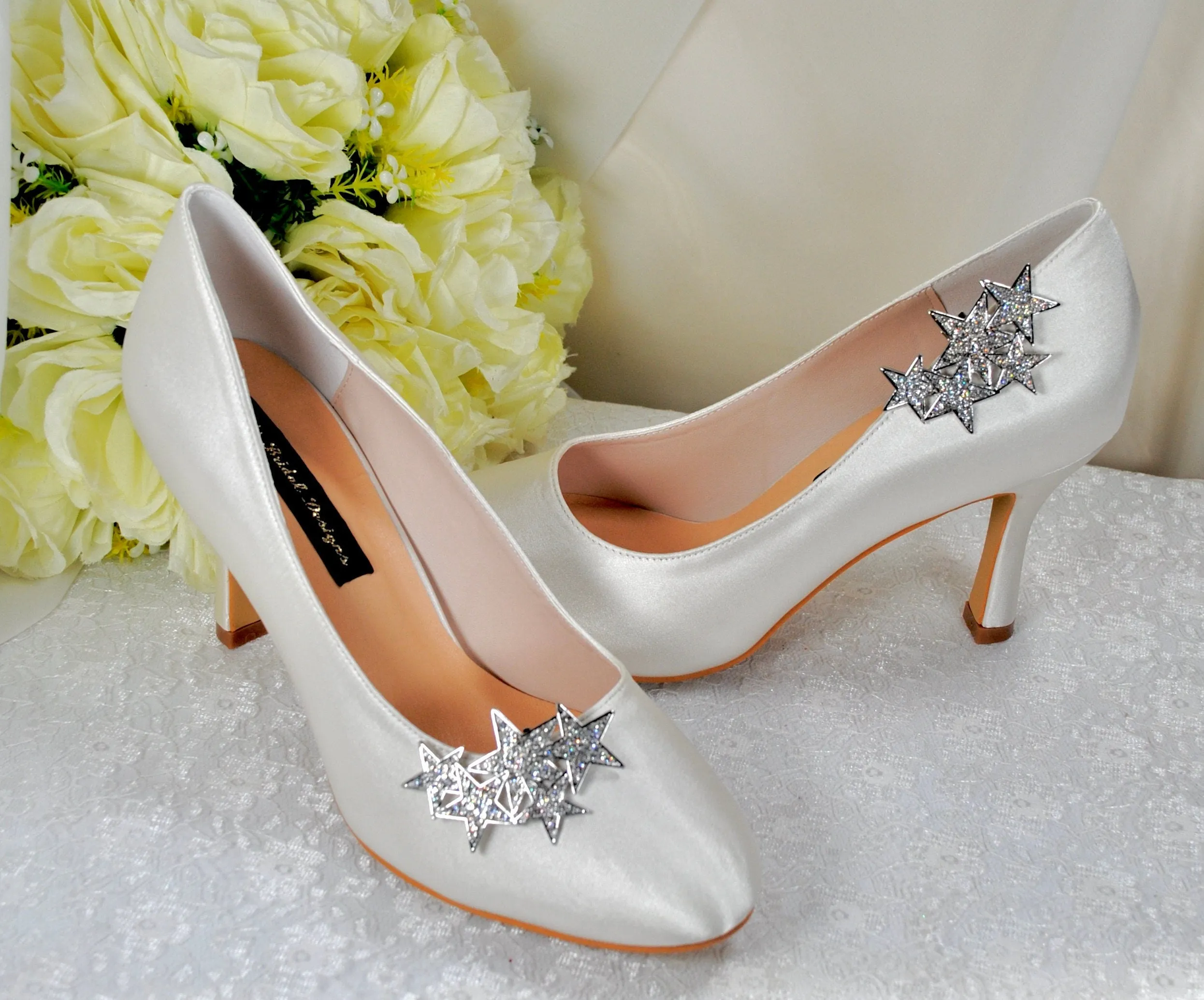 Star Shoe Clips - Silver or Rose Gold