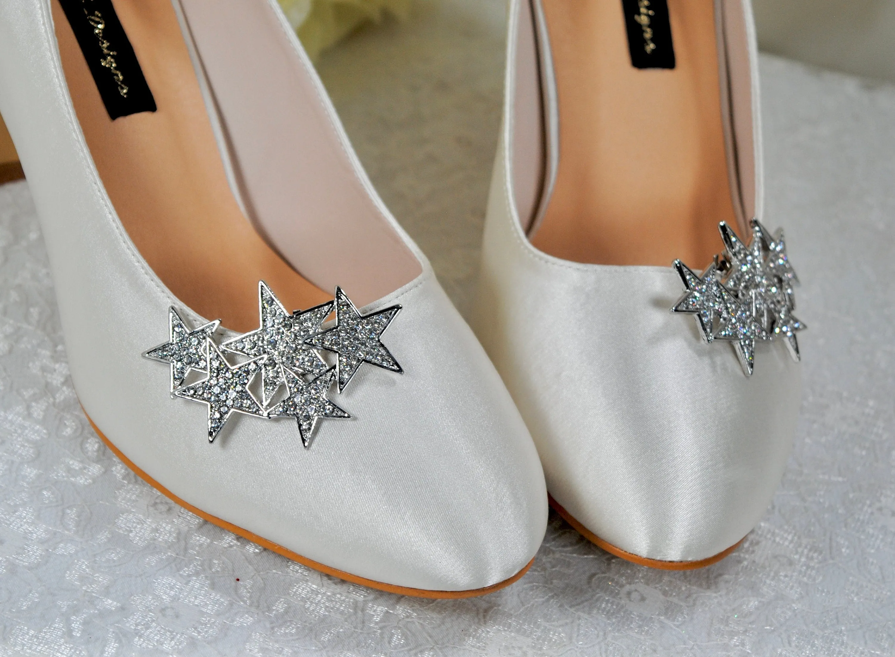 Star Shoe Clips - Silver or Rose Gold