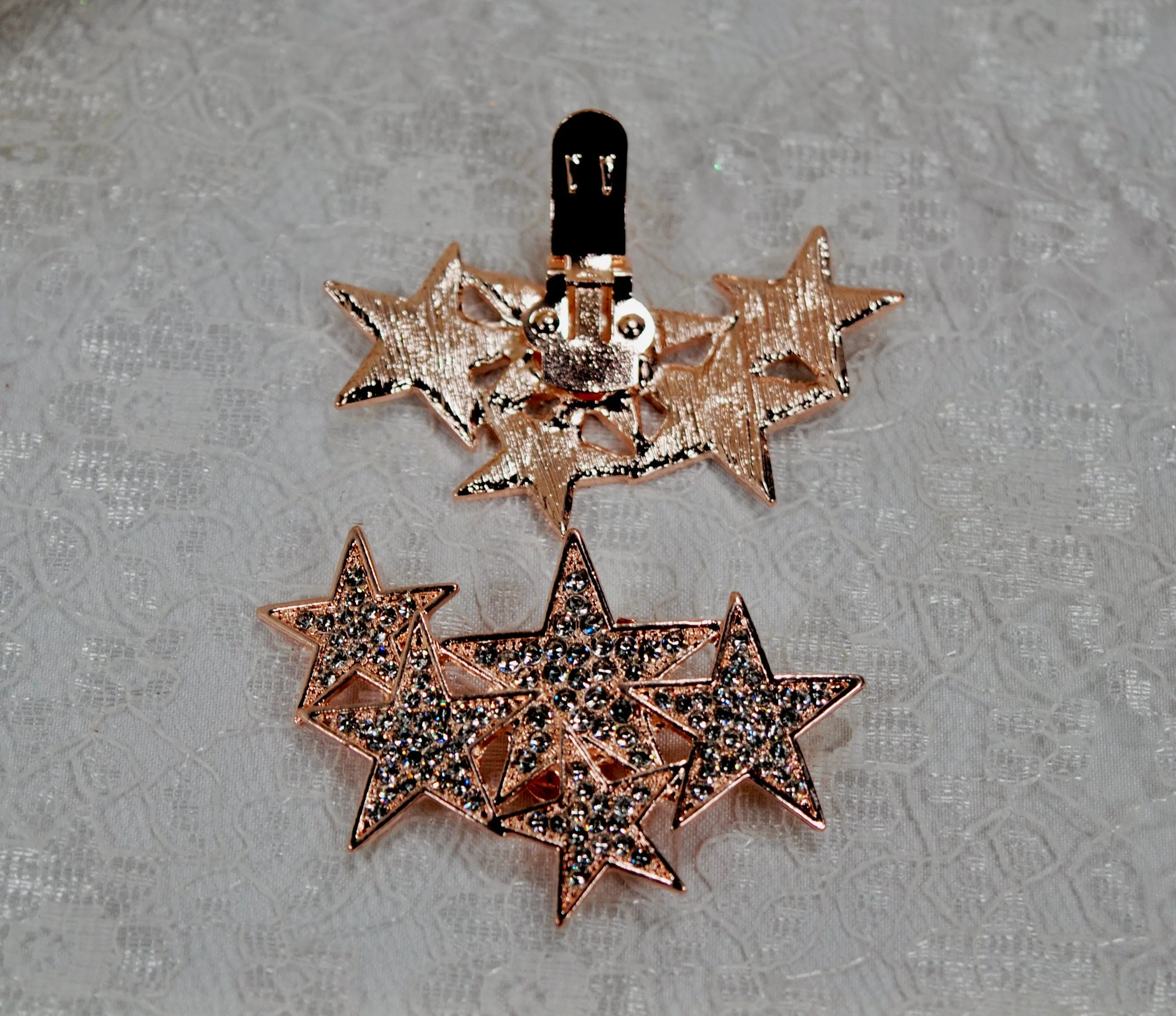 Star Shoe Clips - Silver or Rose Gold
