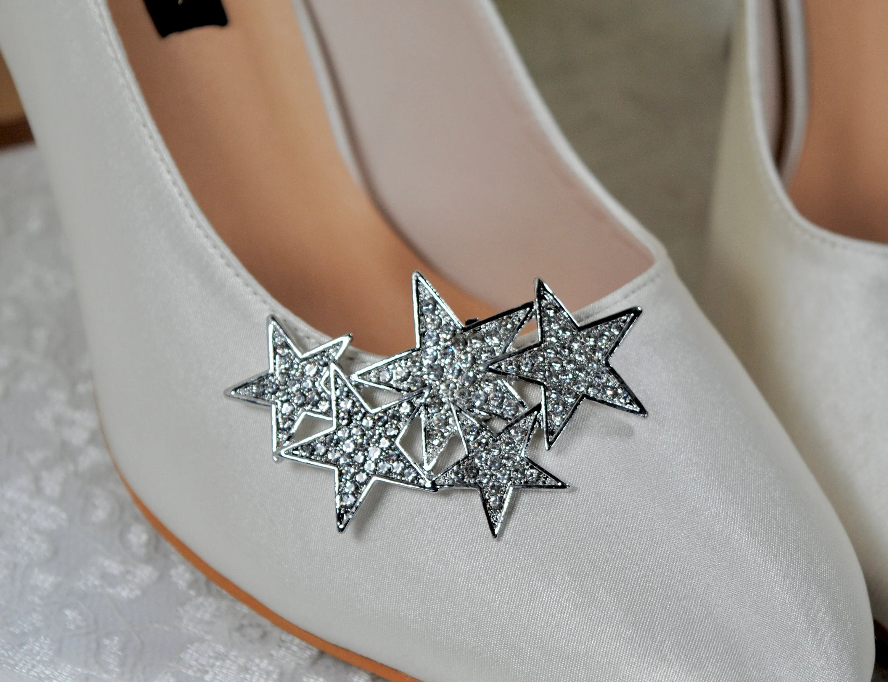 Star Shoe Clips - Silver or Rose Gold