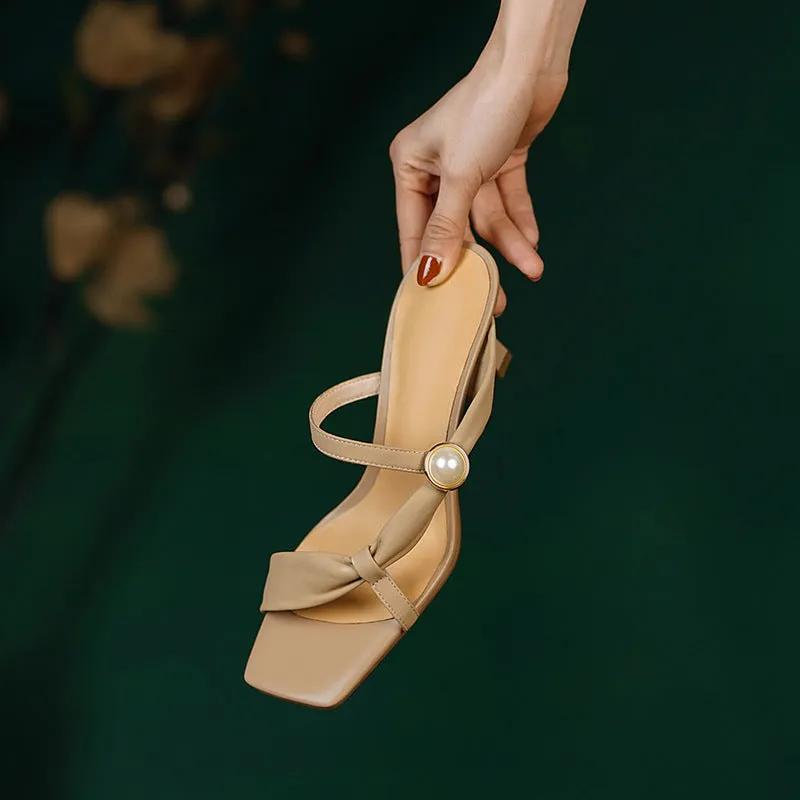 Stylish Summer New Arrival: Square Toe Strappy Sandals