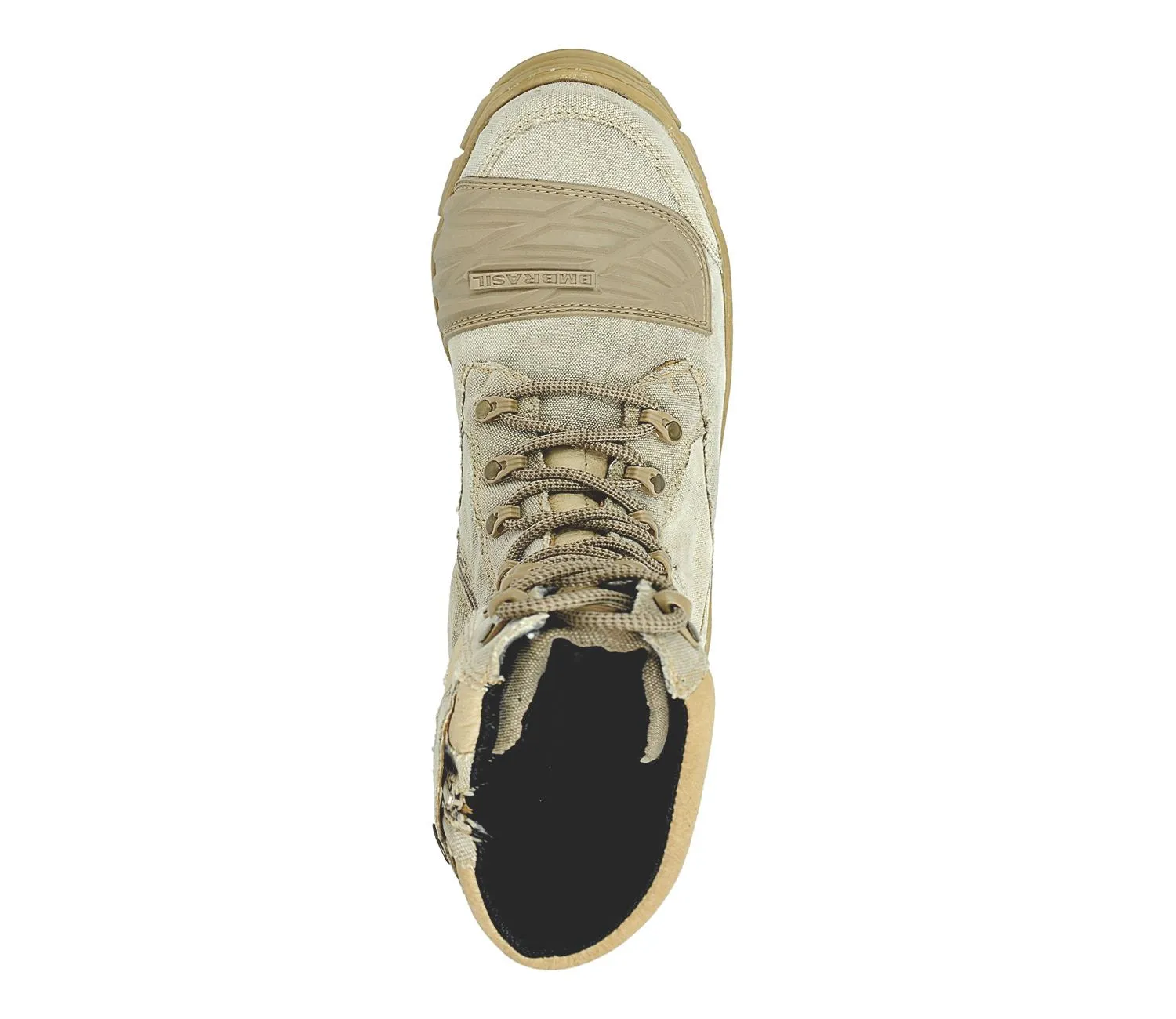 Tactical Boots Desert Sand Military Canvas and Leather Motorcycle