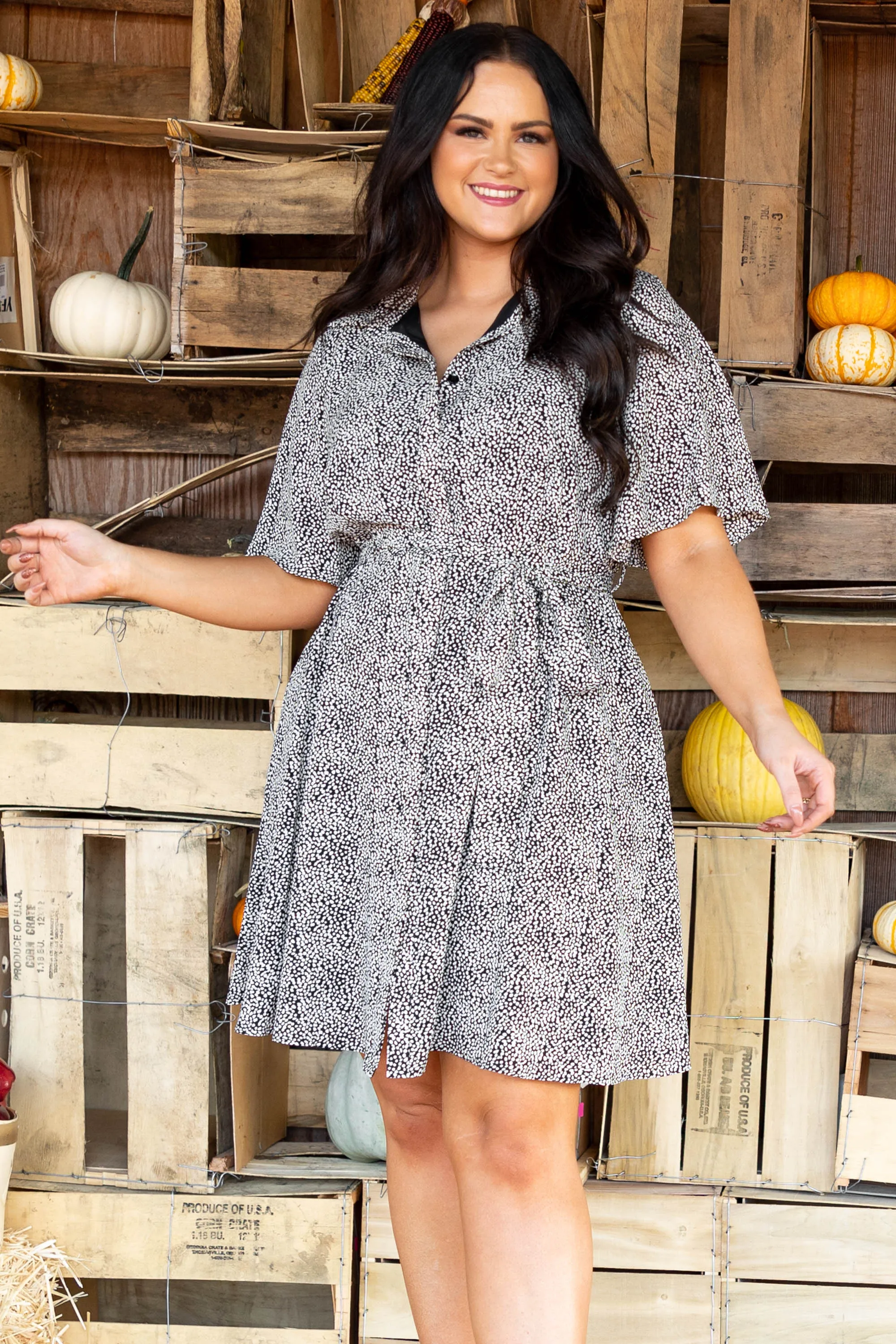Very Busy Dress, Black