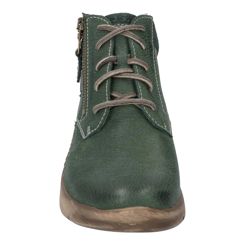 Waterproof Soft Nubuck Side Zip  Shoe - Green