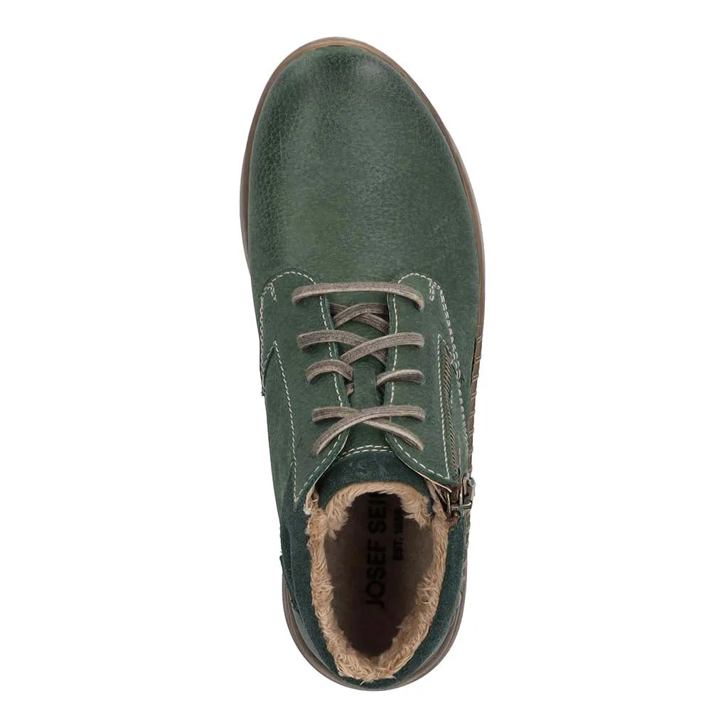 Waterproof Soft Nubuck Side Zip  Shoe - Green