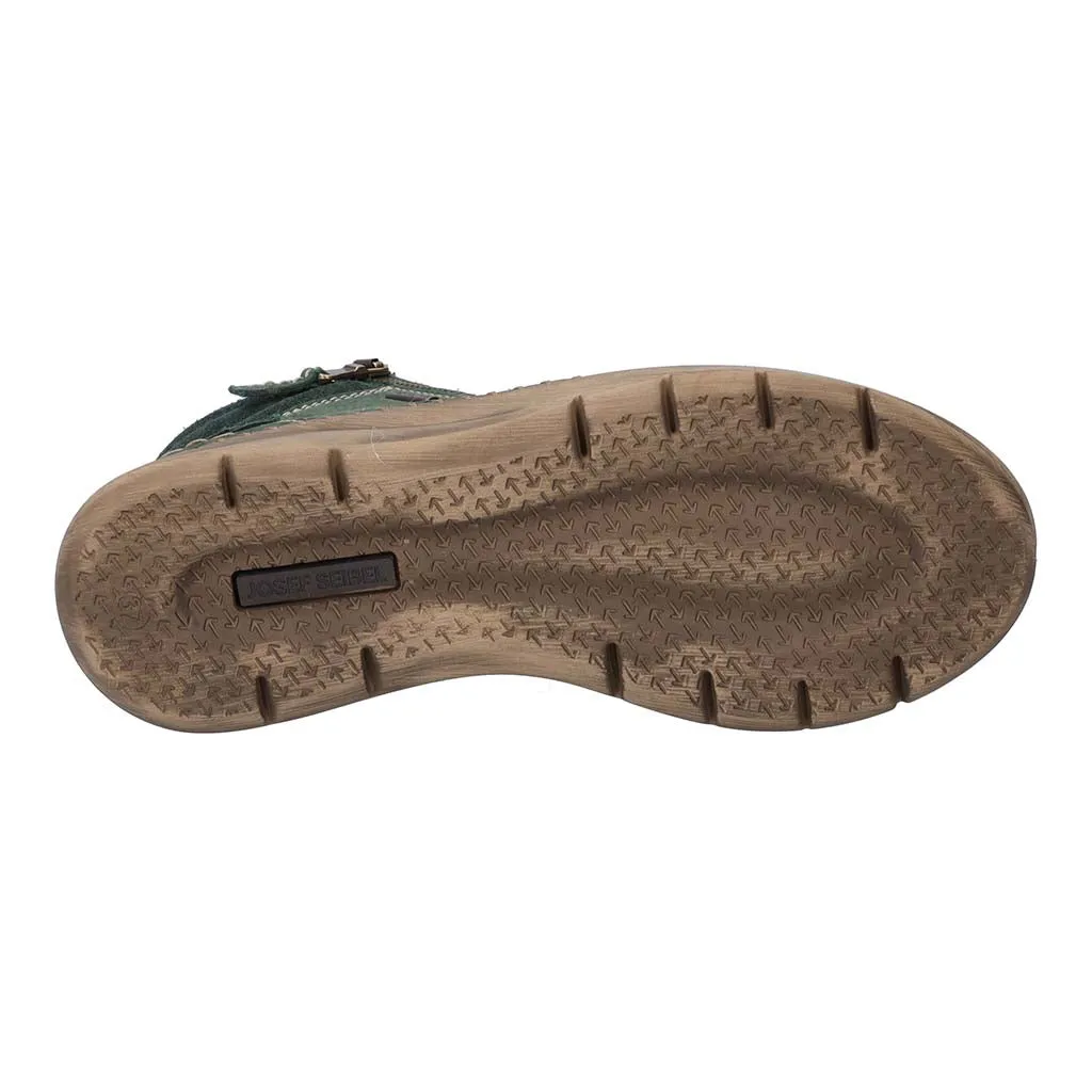 Waterproof Soft Nubuck Side Zip  Shoe - Green