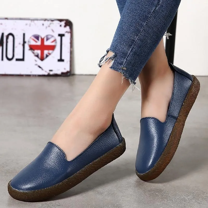 Women Flats Roman Style Women Shoes White Loafers For Women